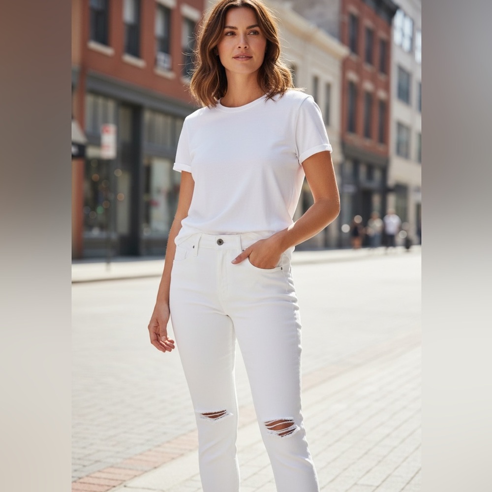 Sneak Peek White Women's Skinny Jeans Size 9